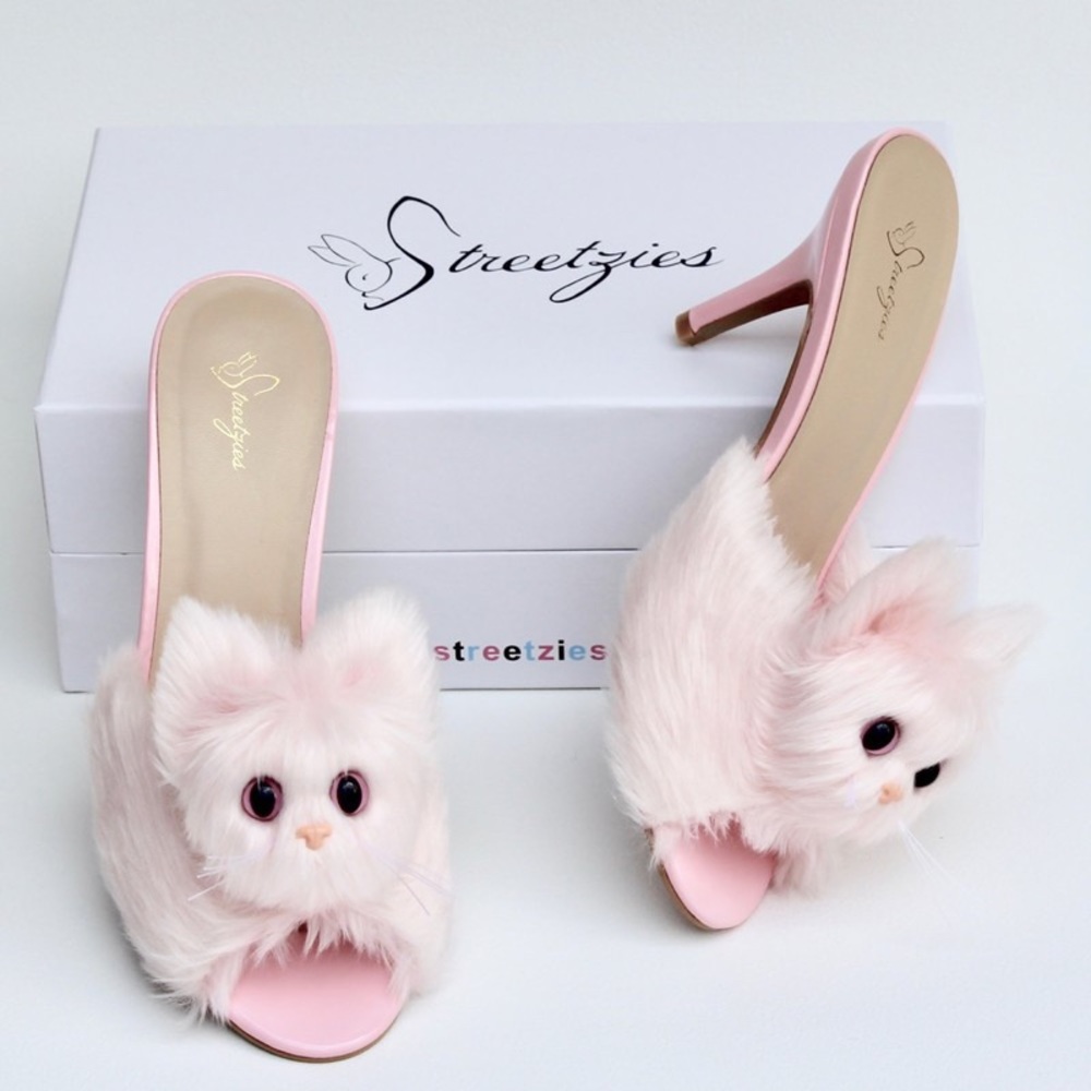 Kitty Slippers - Black - Picture 8 of 12